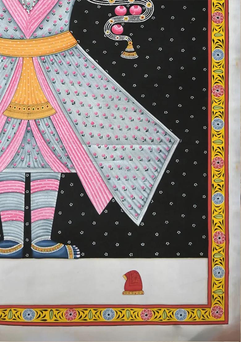 Smiling Shrinathji Graceful Pichwai Painting