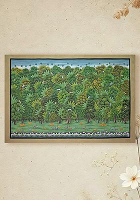 The View of Jungle by the Kamal Talai Serene Nature Inspired Painting