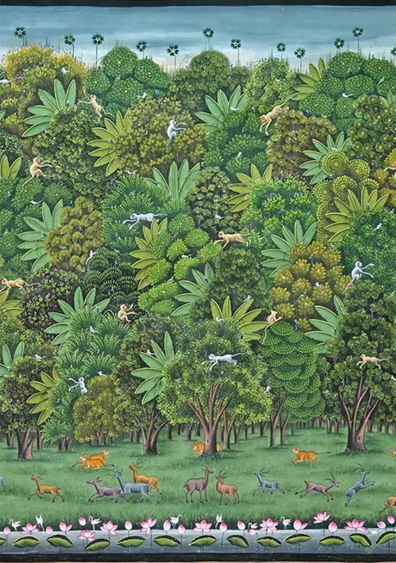 The View of Jungle by the Kamal Talai Serene Nature Inspired Painting