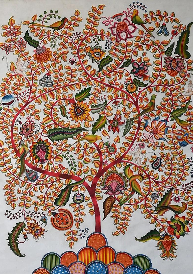 Tree of Life with Nature Traditional Folk Art