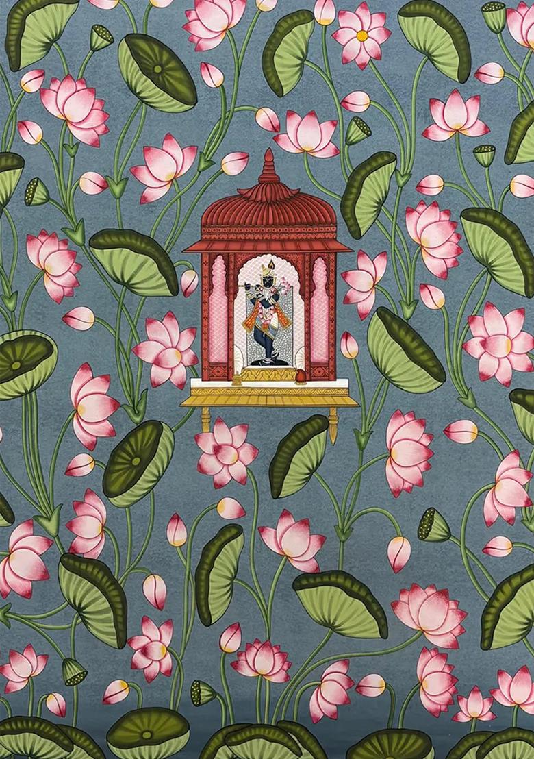 Lord Shrinathji Pichwai Painting Traditional Rajasthani Art