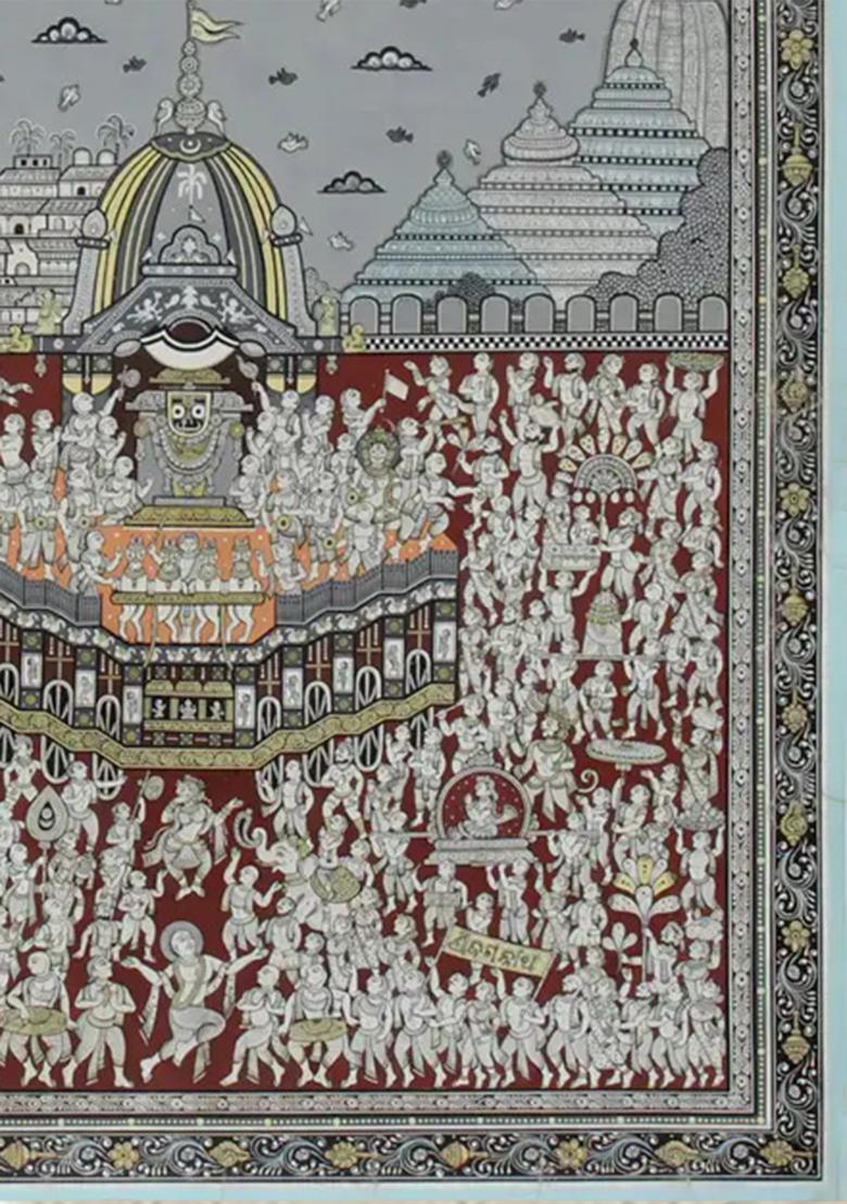 Shri Jagannath Rath Yatra Painting Sacred Puri Festival Artwork