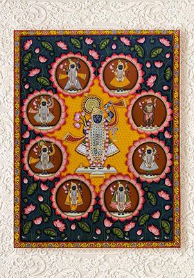 Kamal Talai Shrinathji Traditional Pichwai Painting