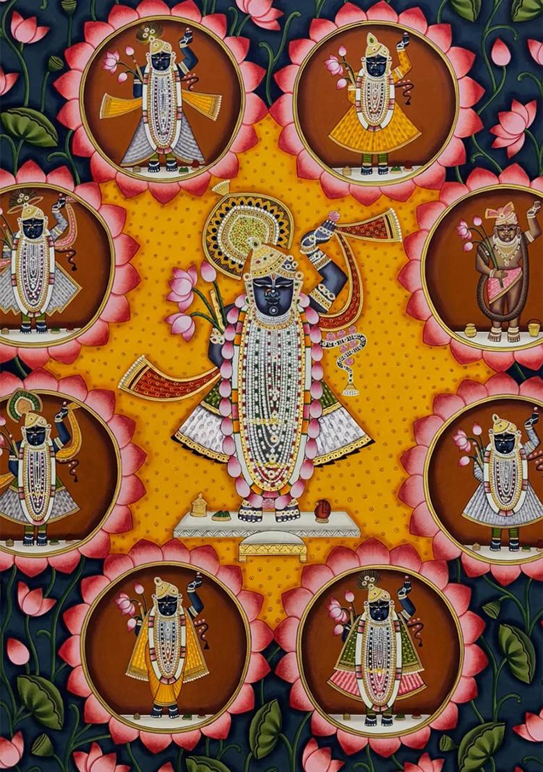 Kamal Talai Shrinathji Traditional Pichwai Painting
