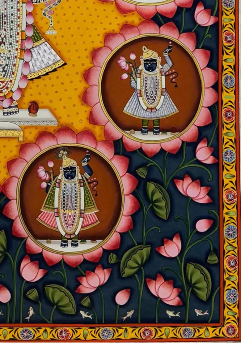 Kamal Talai Shrinathji Traditional Pichwai Painting