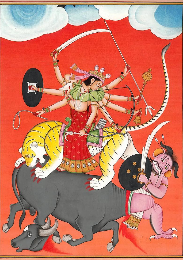 Ten Armed Mahishasuramardini The Slayer of Evil