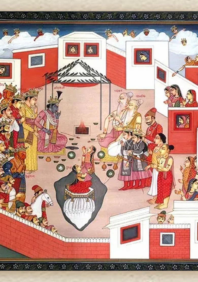 Sita Enters the Earth A Divine Departure from the Ramayana