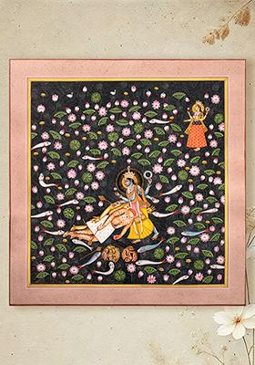 Lord Vishnu Slays Madhu and Kaitabh Devi Mahatmya Divine Cosmic Battle