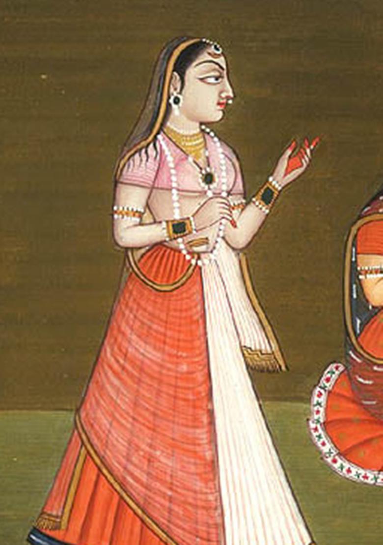 Radha Krishna with a Gopi A Divine Love Scene from the Gita Govinda Series