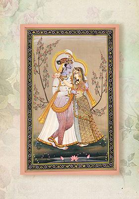 Radha Krishna in the Garden of Love A Divine Romance