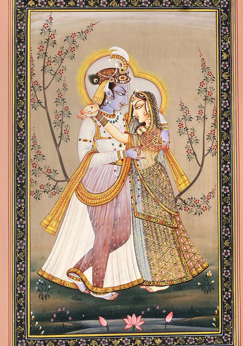 Radha Krishna in the Garden of Love A Divine Romance
