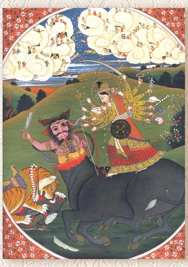 Goddess Durga Slays Mahishasura The Triumph of Divine Power