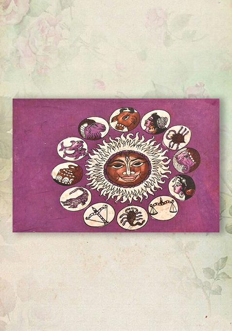 Hindu Rashichakra Folk Painting