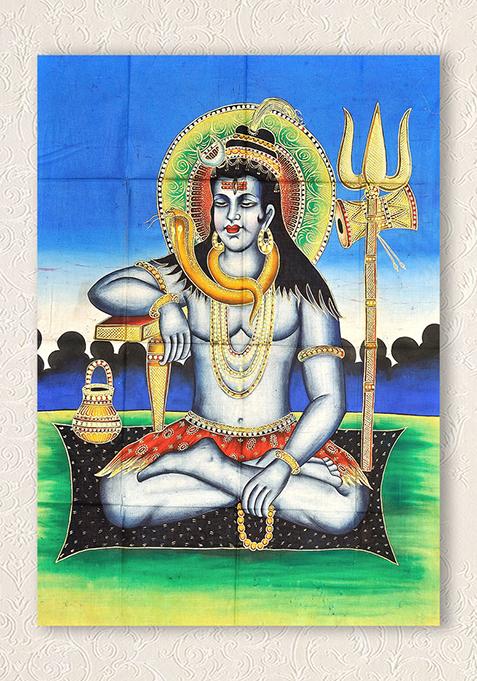 Meditating Shiva Folk Painting