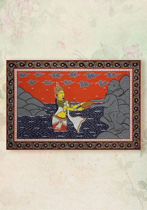 An Episode From The Shiva Purana Folk Painting