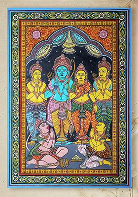 Ram Darbar Folk Painting