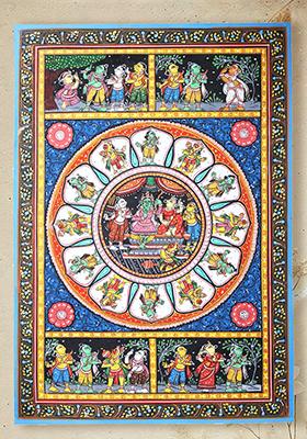 Shri Ram Darbar Folk Painting