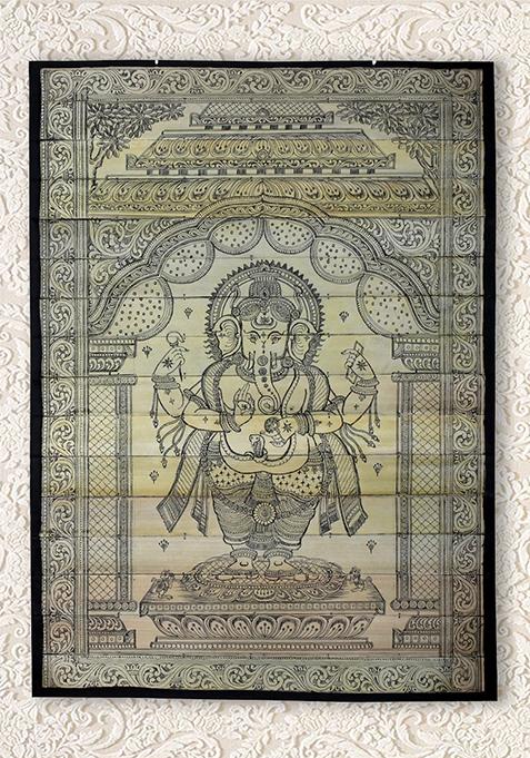 Standing Lord Ganesha Folk Painting