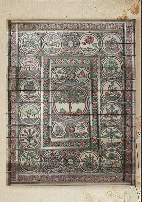 Tree Series Folk Painting