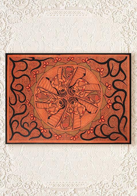 Radharani Mandala Art Madhubani Painting Folk Painting