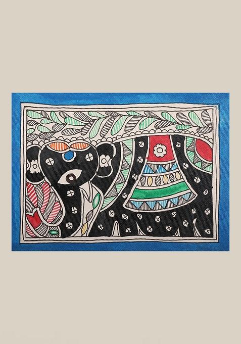 Multi Elephant Madhubani Painting