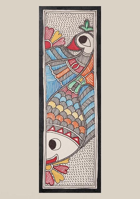 Multi Peacock Madhubani Painting