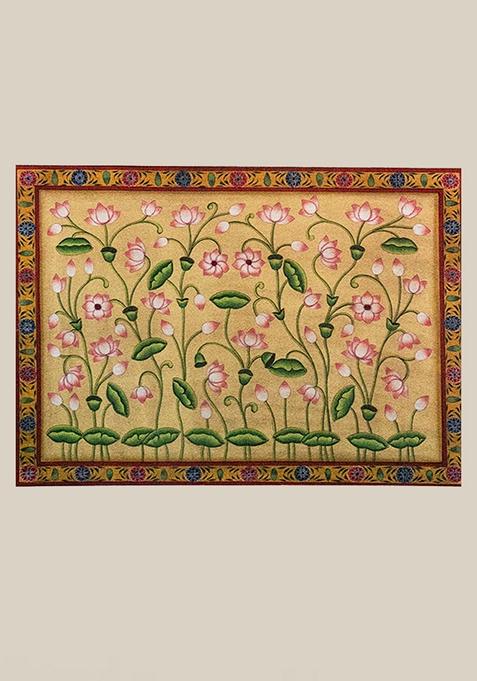 Multi Florals Lotus Pichwai Painting