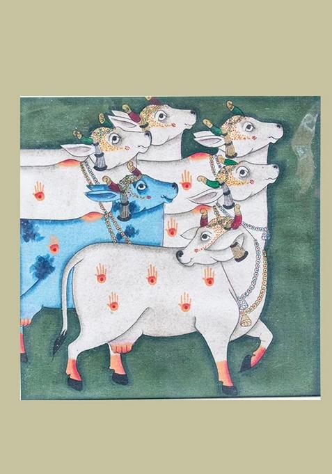 Multi Shri Nath Ji As Cow Pichwai Painting