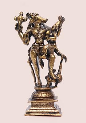 Divine 5 Inch Lord Varaha With Devi Lakshmi