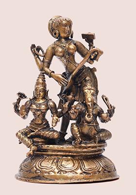 Divine 7 Inch Lakshmi Ganesha Saraswati Idol