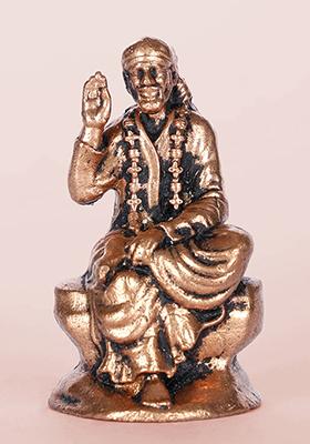 2 Inch Maa Saraswati Copper Idol On Lotus Hindu Goddess Of Wisdom And Arts