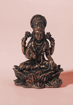 2 Inch Lord Narasimha With Devi Lakshmi Copper Idol Divine Protection And Prosperity