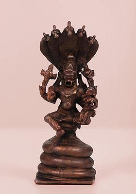 6 Inch Ardhanarishwar Copper Idol Symbol Of Divine Balance And Unity