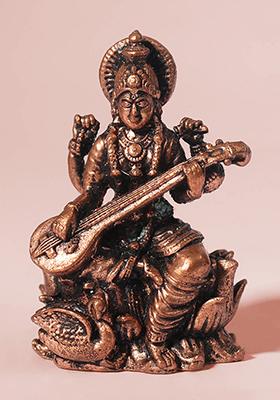 2 Inch Small Makhan Chor Krishna Copper Idol Of Divine Playfulness And Joy