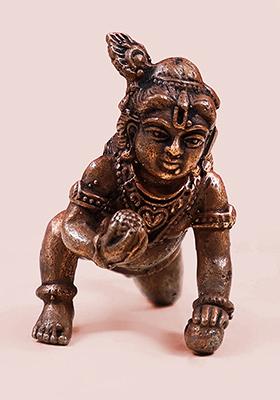 3 Inch Lord Tirupati Balaji Copper Statue Idol Of Lord Venkateshwara