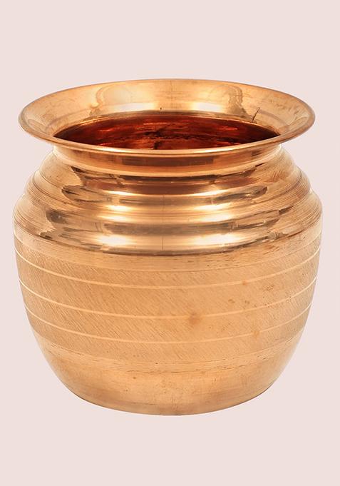 Copper Pancha Patra Essential Ritual Vessel For Puja And Abhisheka