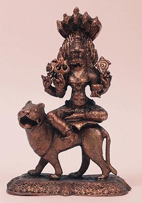 4 Inch Small Lord Garuda Copper Statue Divine Protection And Strength