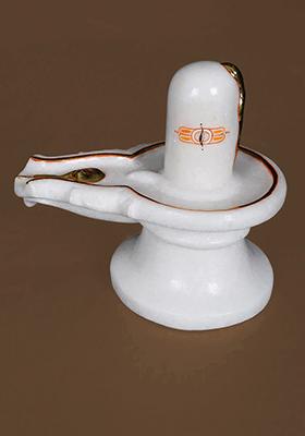 White Marble Shivalingam A Divine Symbol Of Lord Shiva