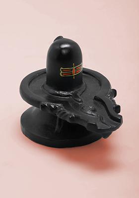 Divine Black Marble Shiva Lingam Spiritual Energy Symbol