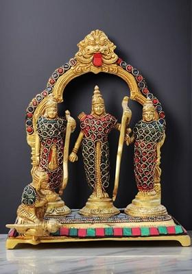 Brass Decorative Ram Darbar God Idol Statue
