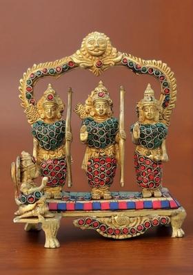 Brass Decorative Ram Darbar God Statue