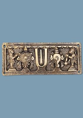 Brass Show Piece Wall Hanging Shank Chakraod Idol Statue