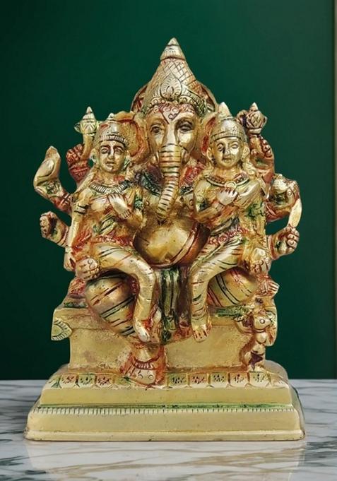 Brass Show Piece Ganesh Ji God Idol Statue