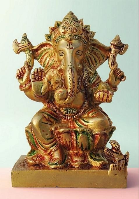 Brass Show Piece Ganesh Ji God Idol Statue