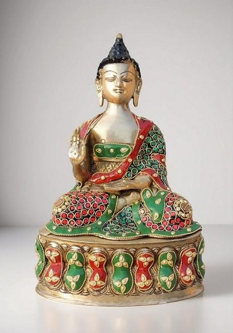 Brass Show Piece Buddha Ji God Idol Statue
