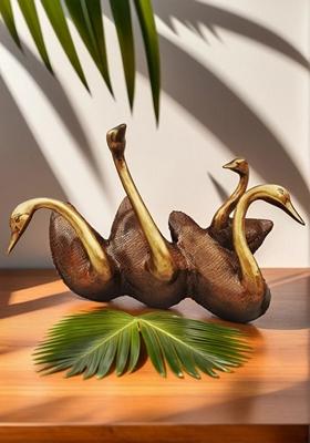 Brass Show Piece Wall Hanging Wall Hanging Duck Statue