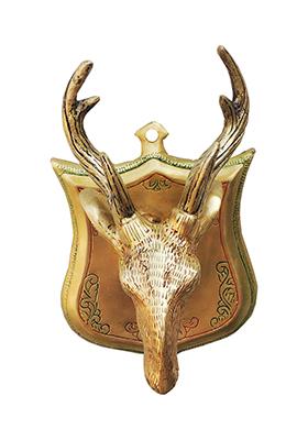 Brass Show Piece Wall Hanging Deer Face Statue