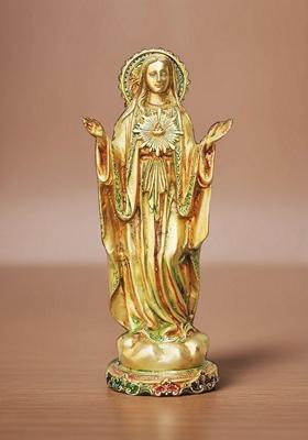 Brass Show Piece Standing Merry Coloured Statue