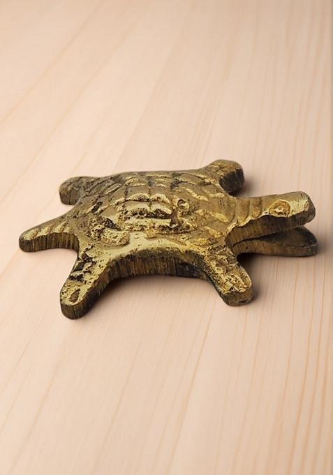 Brass Show Piece Tortoise Statue Small