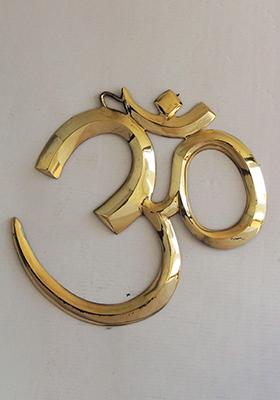 Brass Show Piece Wall Hanging Om